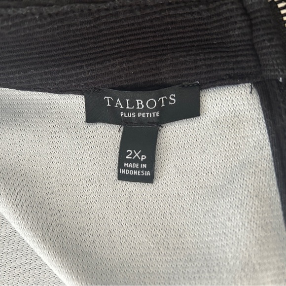 Talbots Top Black Ottoman Knit Funnel Neck Three Quarter Sleeve size 2X Petite - Picture 14 of 16